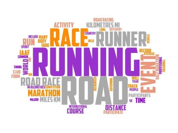 Road Running Typography Tshirt
