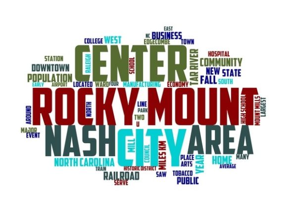 Rocky Mount Typography Skinny Tumbler