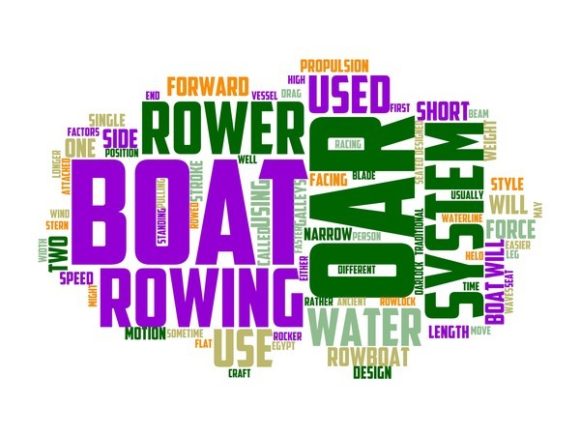 Rowing Typography Banner