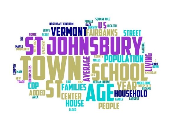 Saint Johnsbury Typography Print