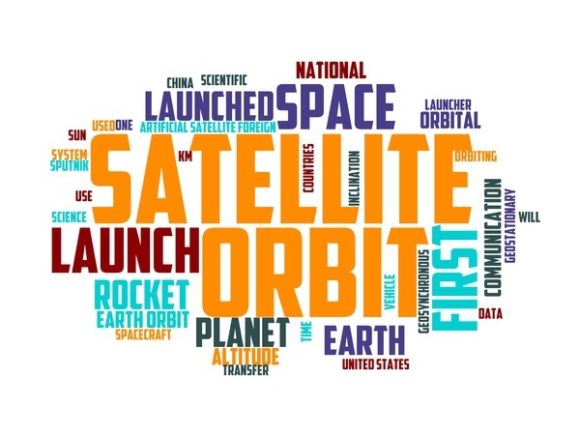 Satellite Typography Background