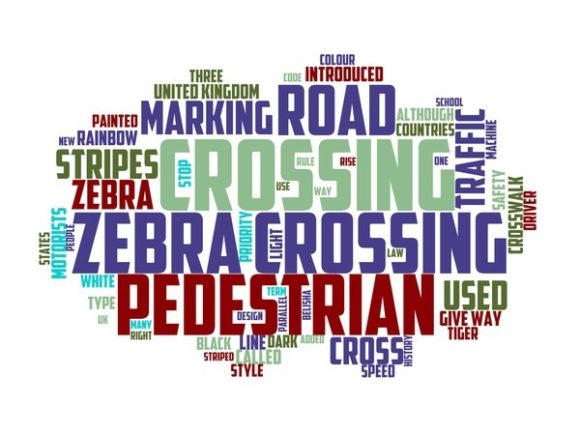School Crossing Typography Print