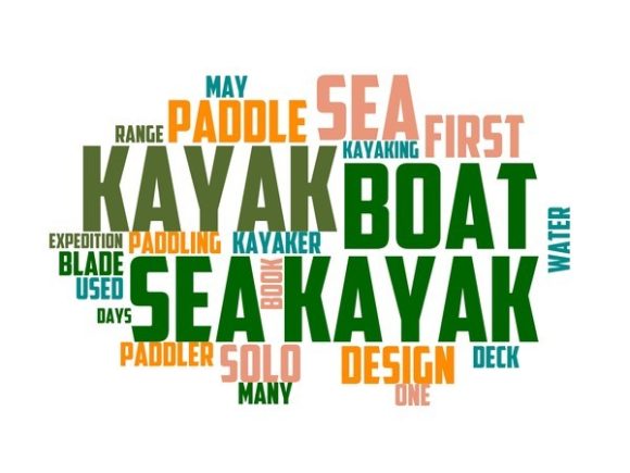Sea Kayaking Typography Tumbler