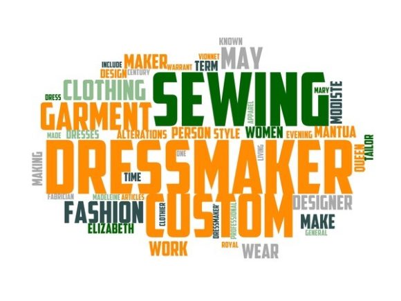 Seamstress Typography Book Cover