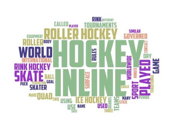 Skater Hockey Typography Banner: A Vibrant Design Resource for Creative Projects
