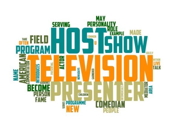 Television Presenter Typography Banner