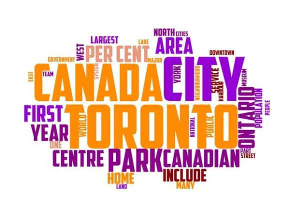 Toronto Typography Skinny Tumbler