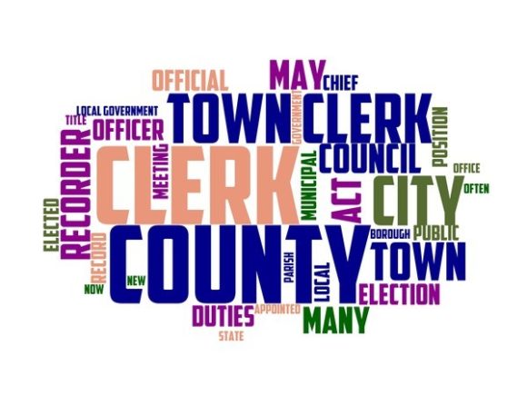 Town Clerk Typography Banner