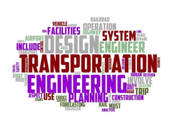 Transport Engineer Typography Print: A Hand-Drawn Word Cloud for Creative Expression