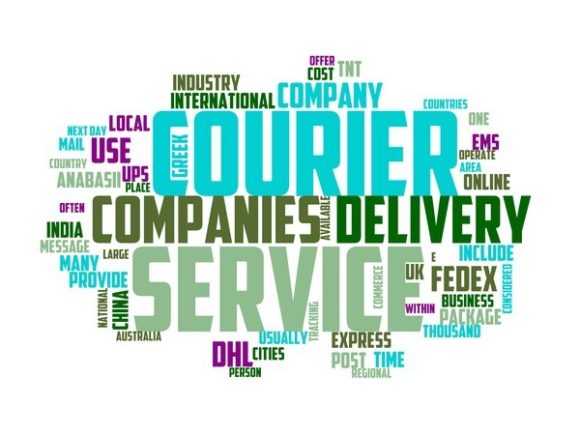 Travel Courier Typography Sticker: A Vibrant Word Cloud for Creative Expression