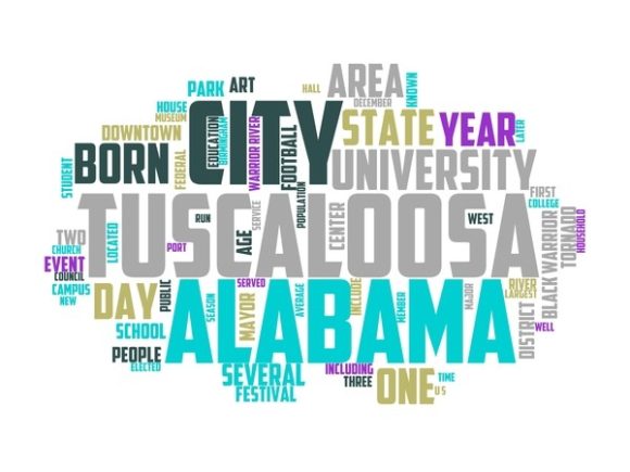 Tuscaloosa Typography Tie Dye: Hand-Drawn Word Clouds That Bring Color, Personality, and Purpose to Real Projects